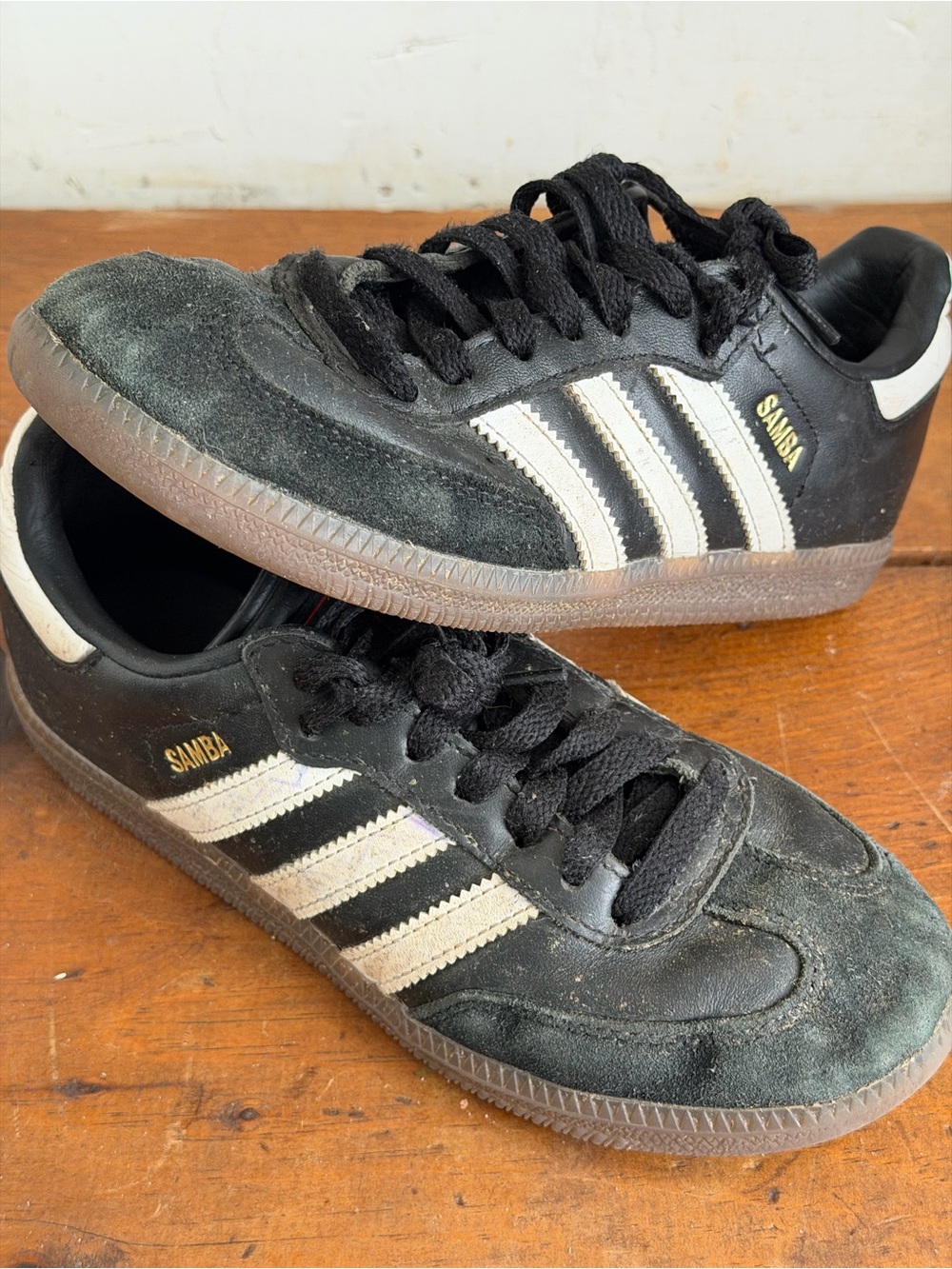 Adidas youth Samba Black/White Classic Sneaker